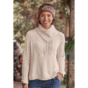 Sundance Cream Cowl Neck Sweater EUC NO CALLOUTS.